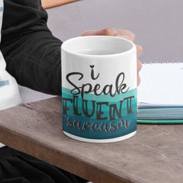 Spaß ich spreche fließend sarkasmus blauen Wellen Kaffeetasse