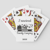 Spaß ich überlebte Familienleben Camping Spielkarten (Rückseite)
