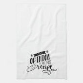 Spaß Ihre Meinung ist nicht Teil des Rezept Geschirrtuch (Vertikal)