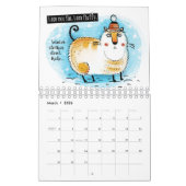 Spaß Illustrierter Katzenkalender Kalender (Mär 2026)