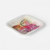 Spaß im Alter Geburtstag Vintages Girly Bicycle Pappteller (Gewinkelt)