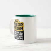 Spaß im Alter Kaffee Tasse (Vorderseite Links)