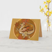 Spaß im Blätter Dragon Karte (Gelbe Blume)