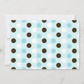 Spaß im Dschungel Elefant Einladung - Blauer Punkt (Rückseite)