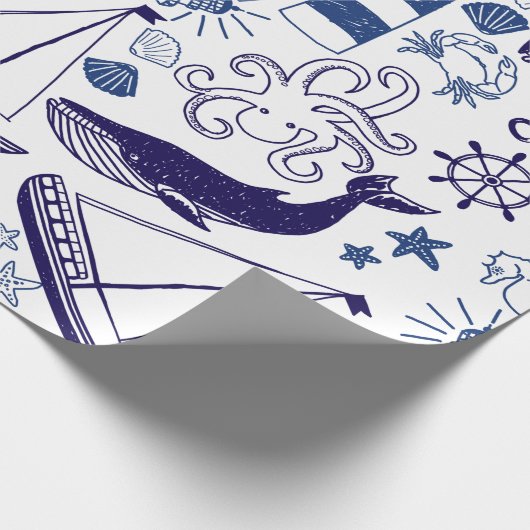 Spaß im Meer Geschenkpapier (Ecke)