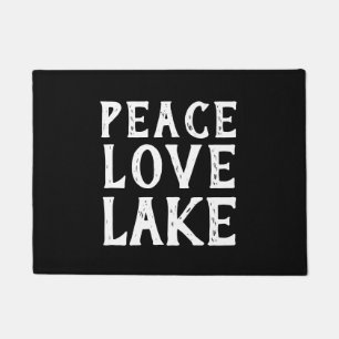 Spaß im nautischen PEACE - LIEBE - SEE   Fußmatte