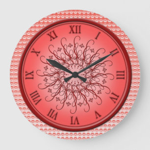 Spaß im Rosa Große Wanduhr