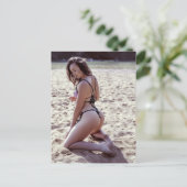 Spaß im Sand ! Foto-Postkarte Postkarte (Stehend Vorderseite)