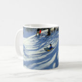 Spaß im Schnee Morzine Frankreich Kaffeetasse (Vorderseite Links)