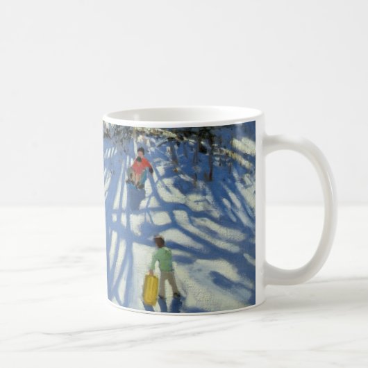 Spaß im Schnee Morzine Frankreich Kaffeetasse (Rechts)