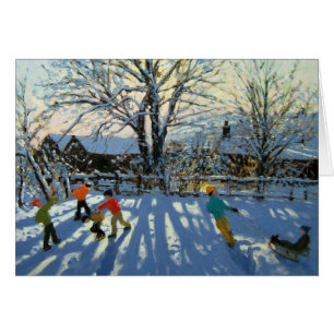 Spaß im Schnee Tideswell Derbyshire