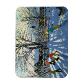 Spaß im Schnee Tideswell Derbyshire Magnet (Vertikal)