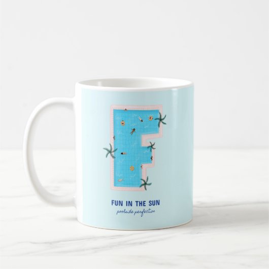 Spaß im Sun F-förmigen Pool Kaffeetasse (Links)