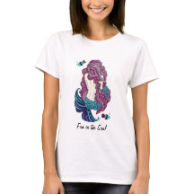 Spaß im Sun Mermaid-Shirt