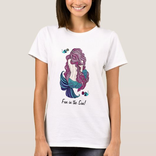 Spaß im Sun Mermaid-Shirt T-Shirt (Vorderseite)