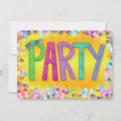 Spaß im Sun-Party Einladung (Vorderseite)