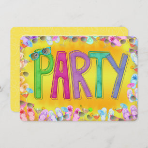 Spaß im Sun-Party Einladung