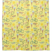 SPASS IM SUN Summer Beach Urlaub Eis Creme Duschvorhang (Vorderseite)