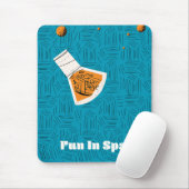Spaß im Weltraum Vintages Plakat Mousepad (Mit Mouse)