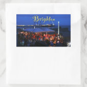Spaß in Brighton! Rechteckiger Aufkleber (Tasche)