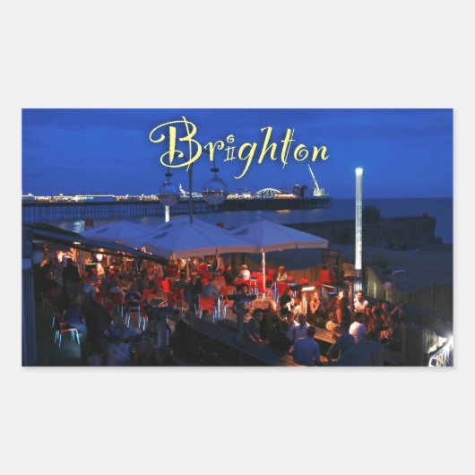 Spaß in Brighton! Rechteckiger Aufkleber (Vorderseite)