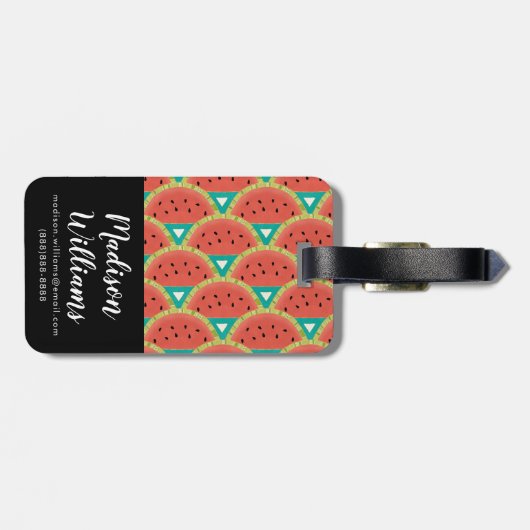 Spaß in den Sun-Schritten Gepäckanhänger (Rückseite horizontal)