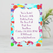 Spaß in den tropischen Party der Sonne Einladung (Stehend Vorderseite)