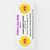 Spaß in der Coolen Sonne mit Sonnenbrille Banner (Vertikal)