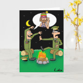 "Spaß in der einheitlichen" lustigen Miltary Karte (Gelbe Blume)