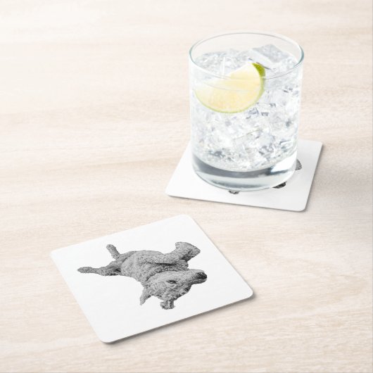 Spaß in der Erholung Rechteckiger Pappuntersetzer (Vor Ort)