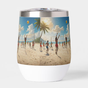 Spaß in der Farbe Sun Beach Volleyball Oil,