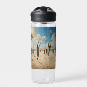 Spaß in der Farbe Sun Beach Volleyball Oil, Trinkflasche
