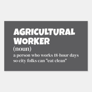 Spaß in der Landwirtschaft - Geschenk von Landarbe Rechteckiger Aufkleber