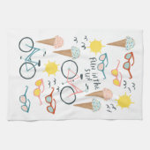 Spaß in der Sonne Bikes Eis Küchentuch (Horizontal)