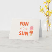 Spaß in der Sonne. Einladungen und Grußkarten (Gelbe Blume)