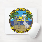 SPASS IN DER SONNE GREYHOUND STIL MOUSEPAD (Mit Mouse)