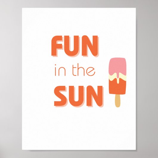 Spaß in der Sonne Poster & Prints (Vorne)