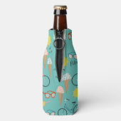 SPASS IN DER SONNE Sommerurlaub farbenfroh Flaschenkühler (Flasche Rückseite)