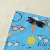 SPASS IN DER SONNE Sommerurlaub Strandtuch (Beispiel)
