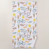 SPASS IN DER SONNE Sommerurlaub Strandtuch (Vorderseite)