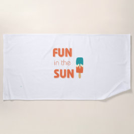 Spaß in der Sonne. Strandtuch