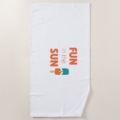 Spaß in der Sonne. Strandtuch (Vorderseite)