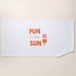 Spaß in der Sonne. Strandtuch