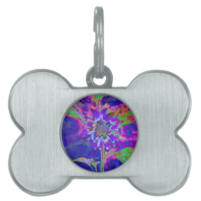 Spaß in der Sonnenblume | psychedelisch lila Tiermarke (Vorderseite)