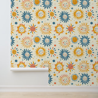 Spaß in der Sonnenschein-Illustration Tapete