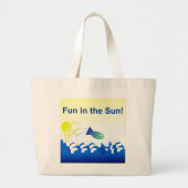 Spaß in der Sun-Tasche Jumbo Stoffbeutel (Vorne)