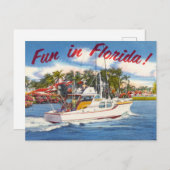 Spaß in Florida! Vintag Postkarte (Vorne/Hinten)