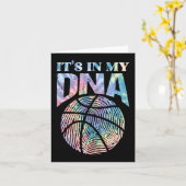 Spaß in meiner DNA Mädchen Basketball Lover Basket Karte (Gelbe Blume)