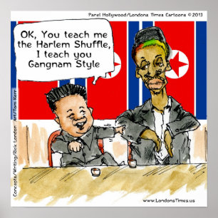 Spaß in Nordkorea Funny Poster