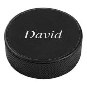 Spaß in Schwarzweiß Eishockey Puck (3/4)